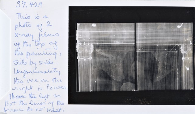 Anonimo — Lippi Filippo - sec. XV - Madonna con Bambino — particolare, radiografia